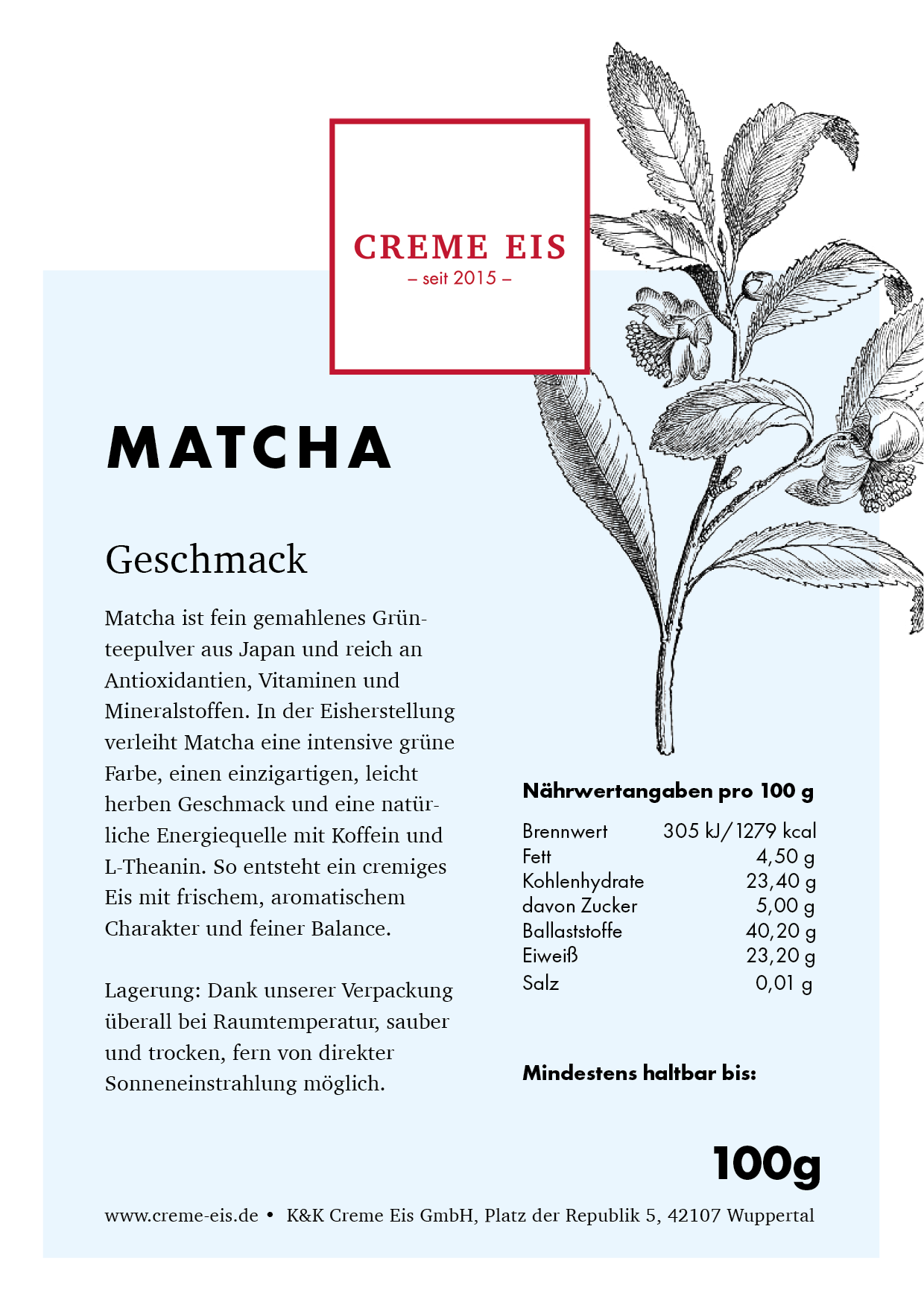 Matcha Tee 100g