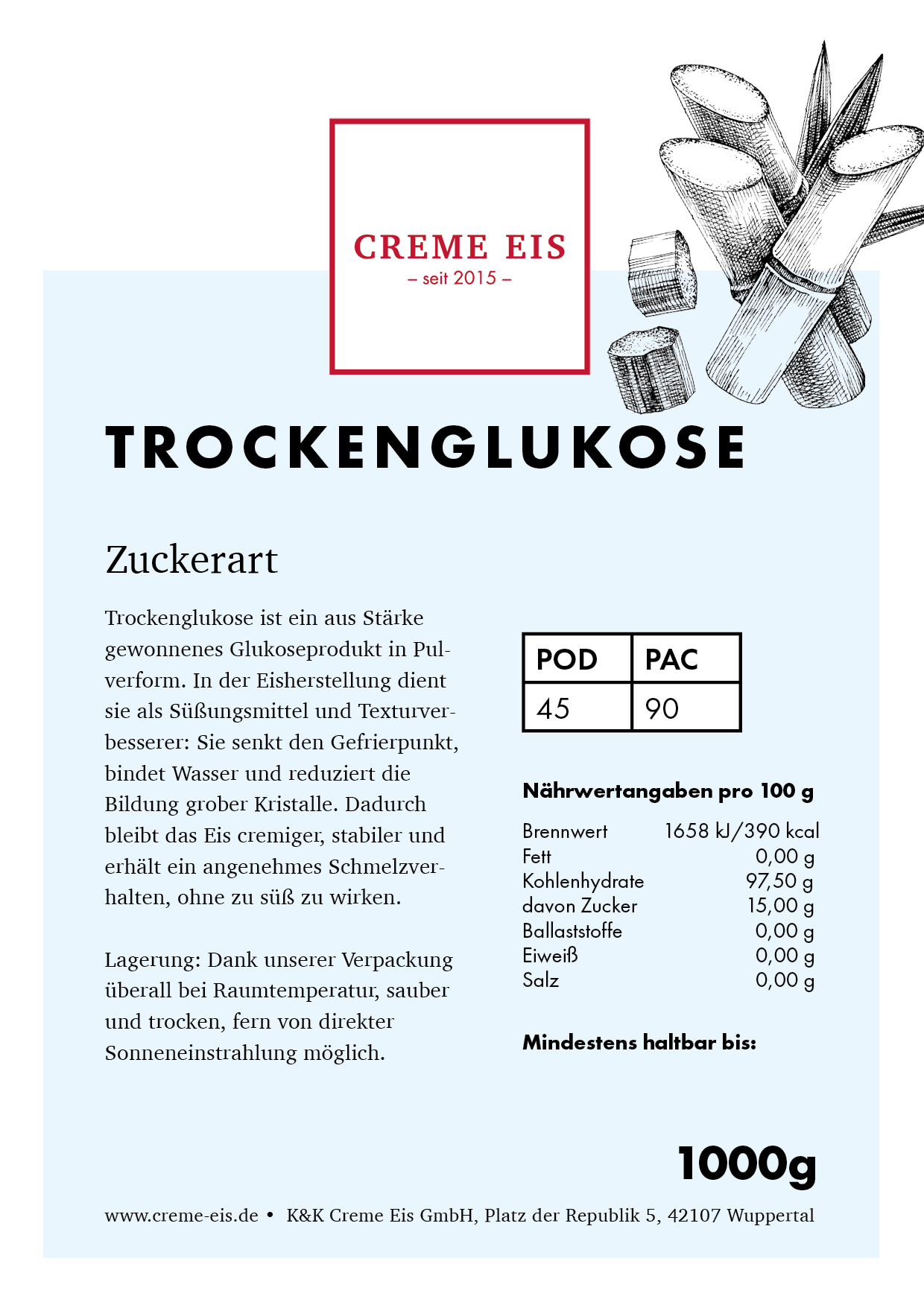 Trockenglukose 1kg