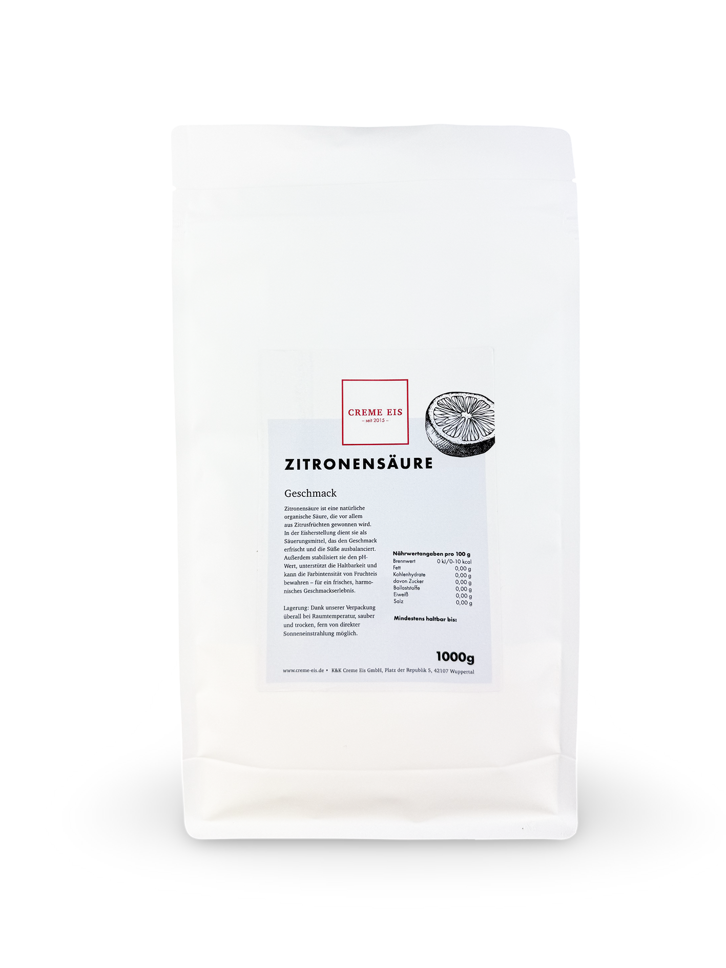 Zitronensäure 1kg – K&K Creme Eis GmbH