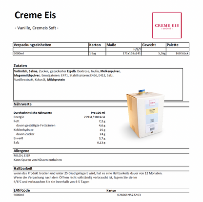 Vanille – Cremeeis-Soft