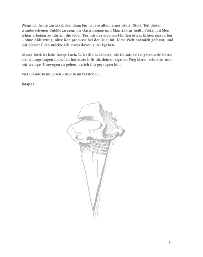 Creme Eis Buch, Das System