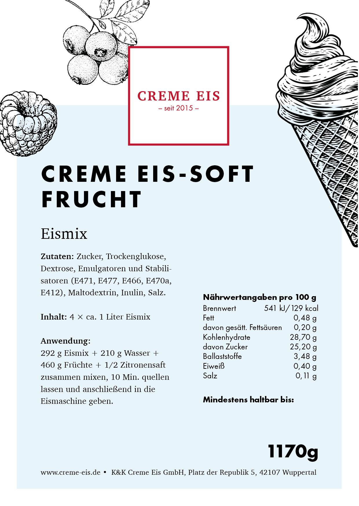 Creme Eis Soft-Frucht