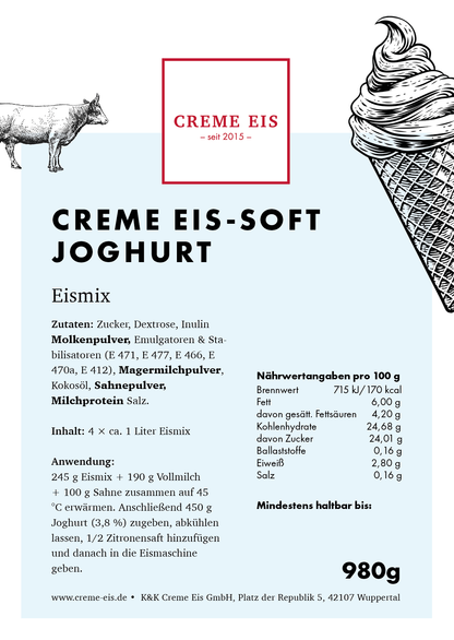 Creme Eis Soft-Joghurt 1kg