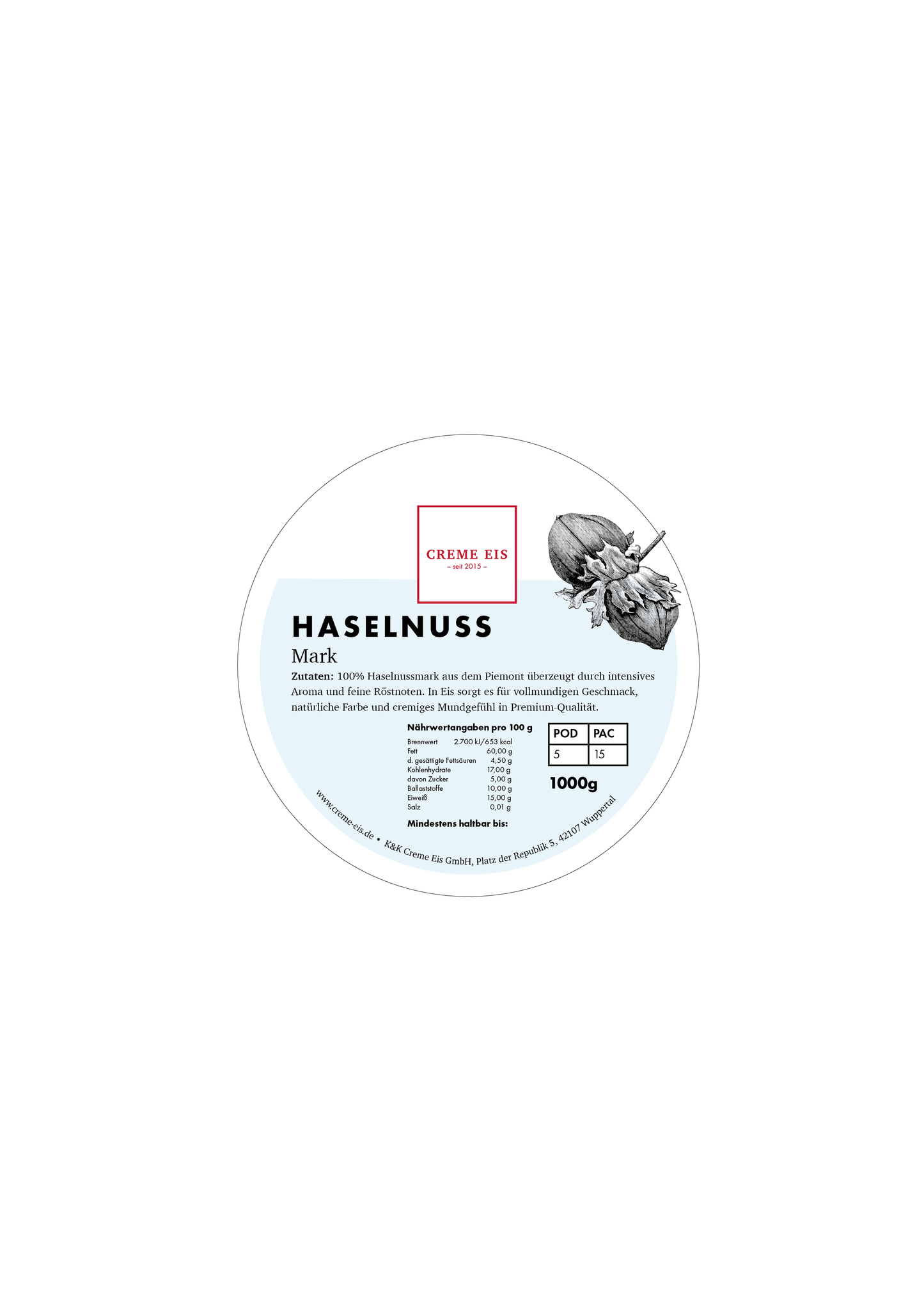 Haselnuss 100% 1kg
