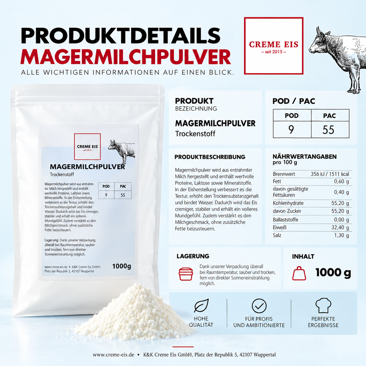 Magermilchpulver 1kg