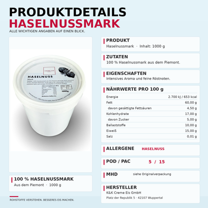 Haselnuss 100% 1kg