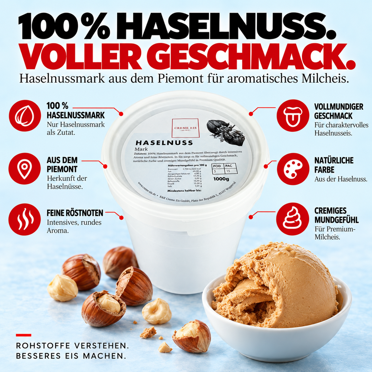 Haselnuss 100% 1kg