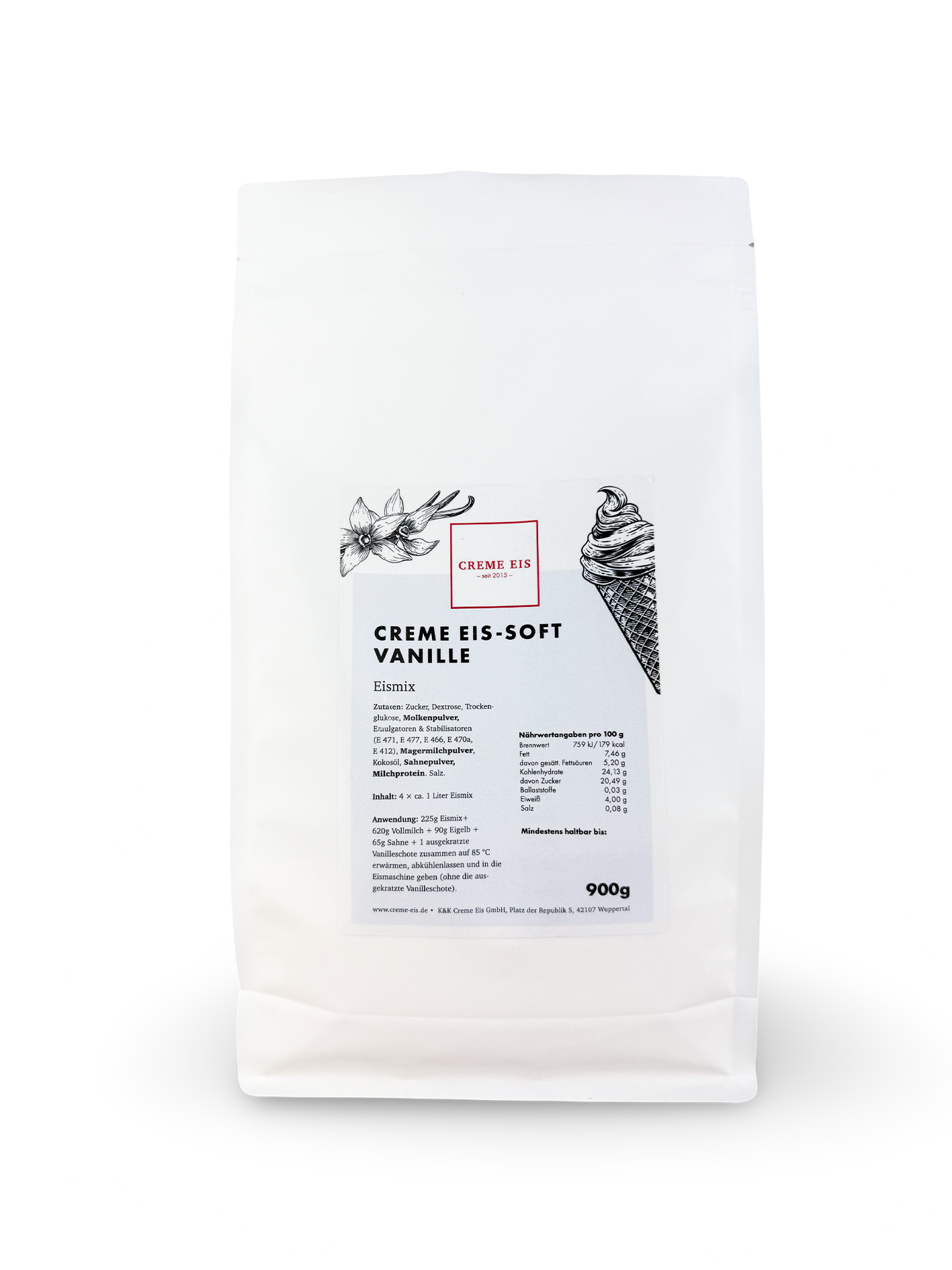 Creme Eis Soft-Vanille 1kg