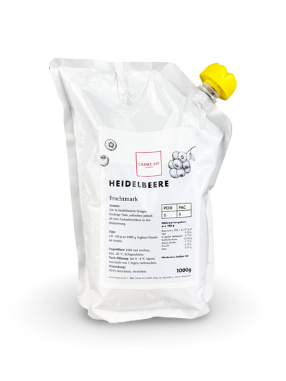 Heidelbeeren 1kg 100% Fruchtmark