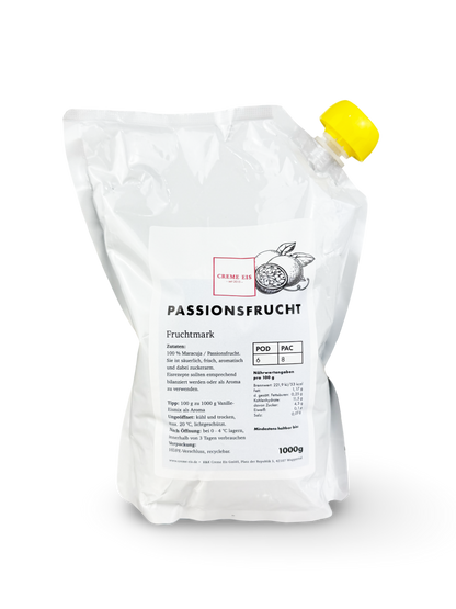 Maracuja 1kg 100% Fruchtmark